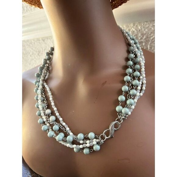 Lia Sophia Multi Strand Beaded Necklace - Picture 7 of 9